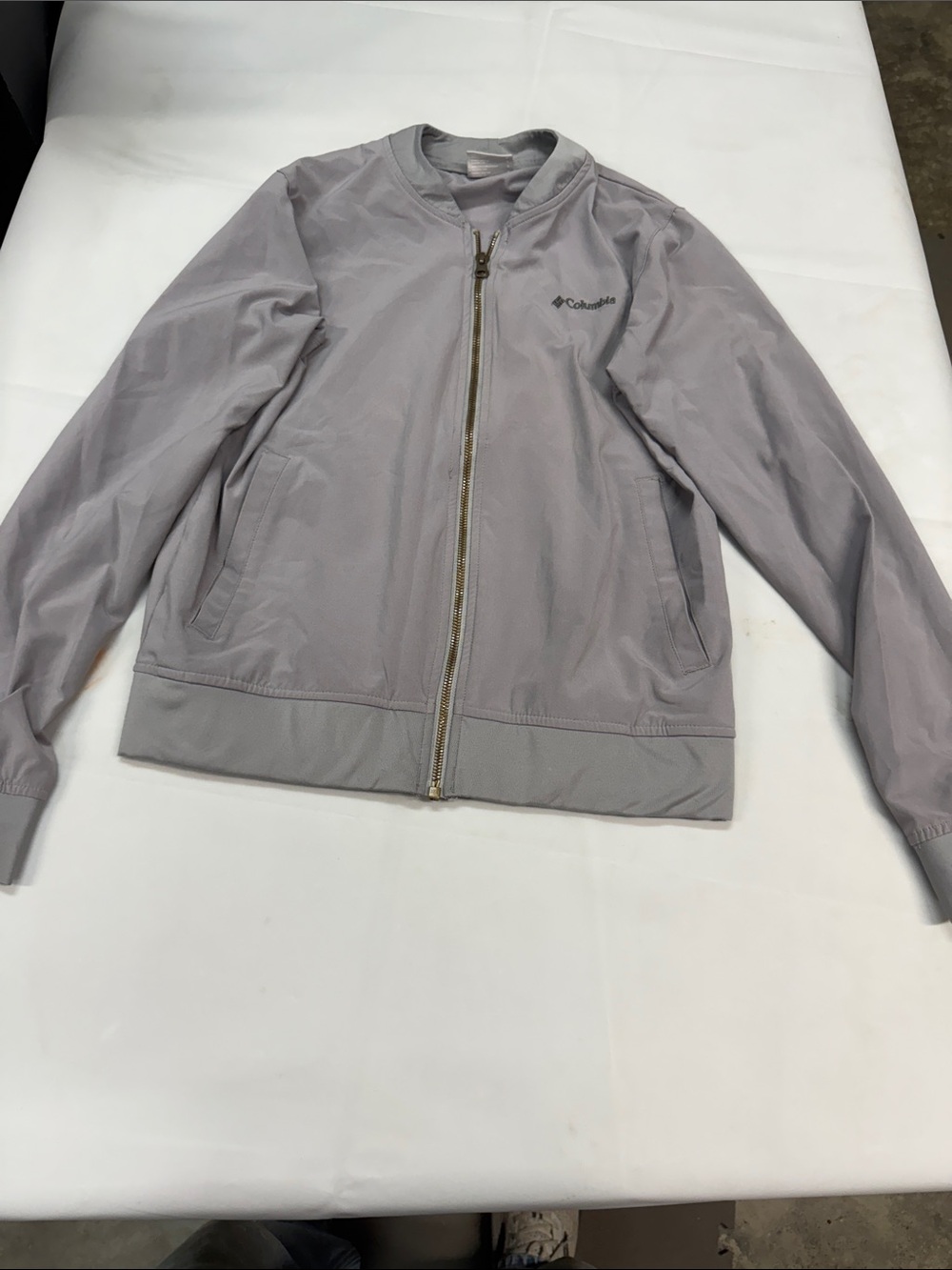 Columbia Women's Pale Gray Bomber Jacket